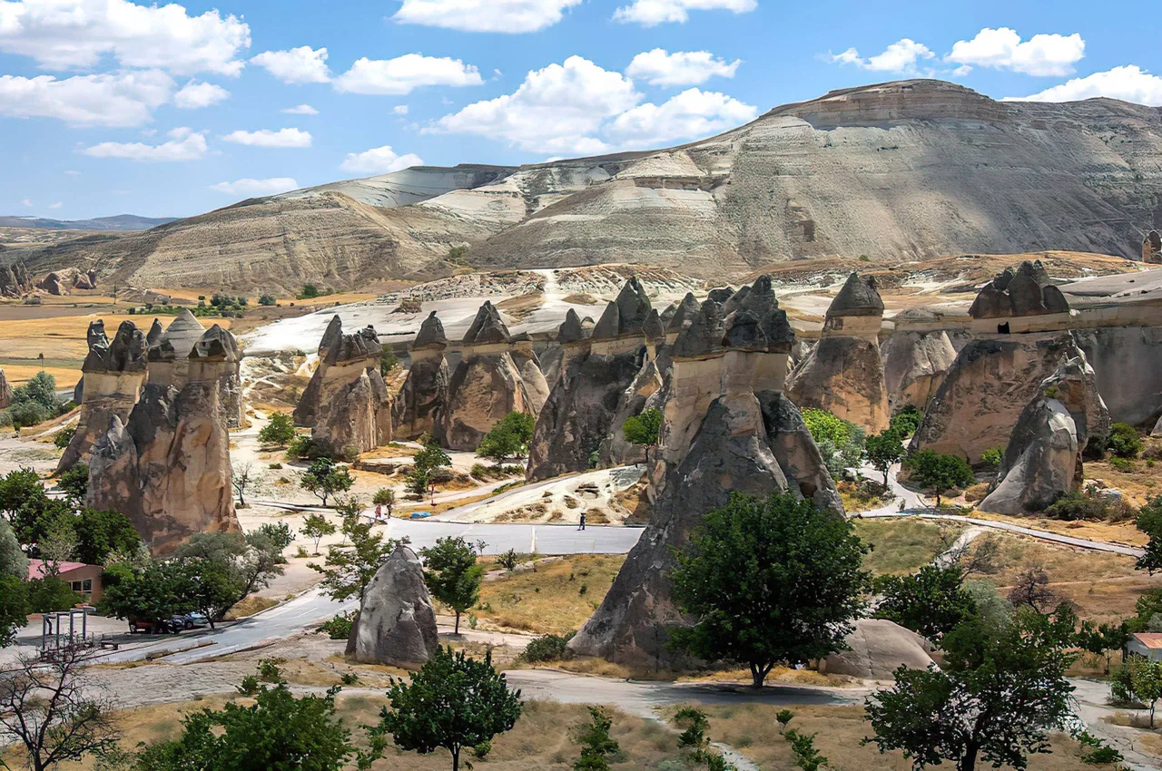 Fairy chimney rock formations in the Paşabağ valley