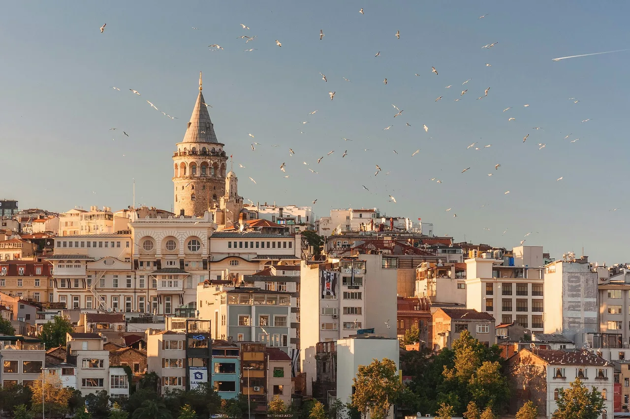 Galata Tower rising above the historic rooftops of Istanbul